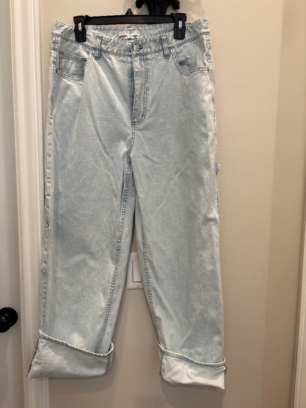 Tibi Size 30 Classic Denim Slouchy Carpenter